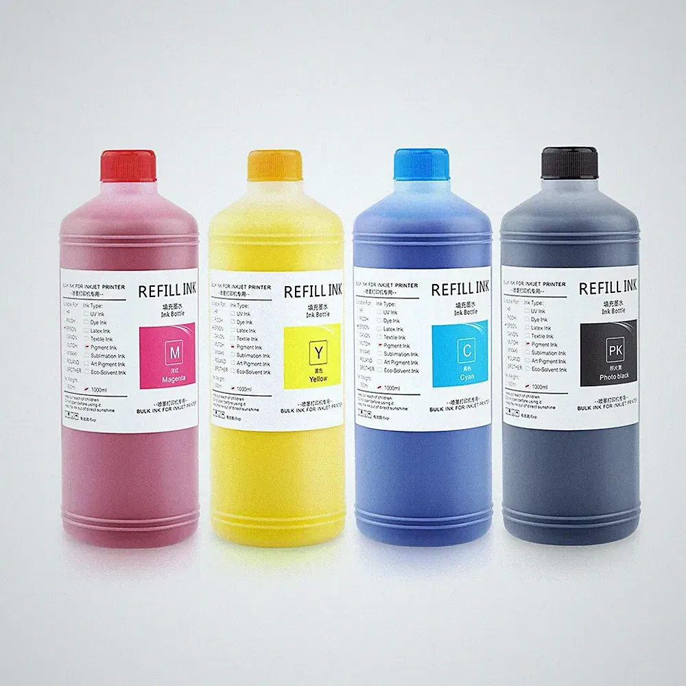 1000ML 4 Colors Pigment Ink For Colorworks C6500 C7500 C7520G C7500G Printer