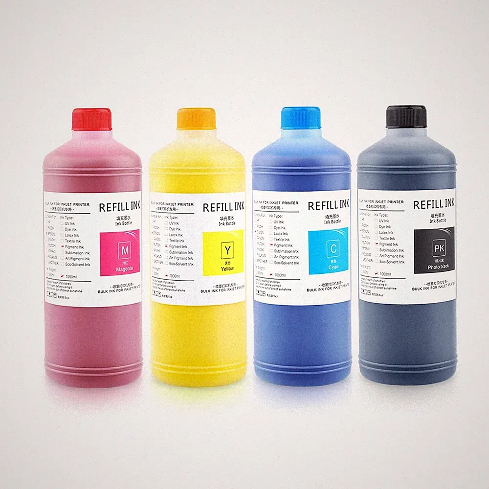 1000ML/Bottle 4 Colors Pigment Ink For Ricoh GX7500 GX7000 GX2500 GX3000 Printer