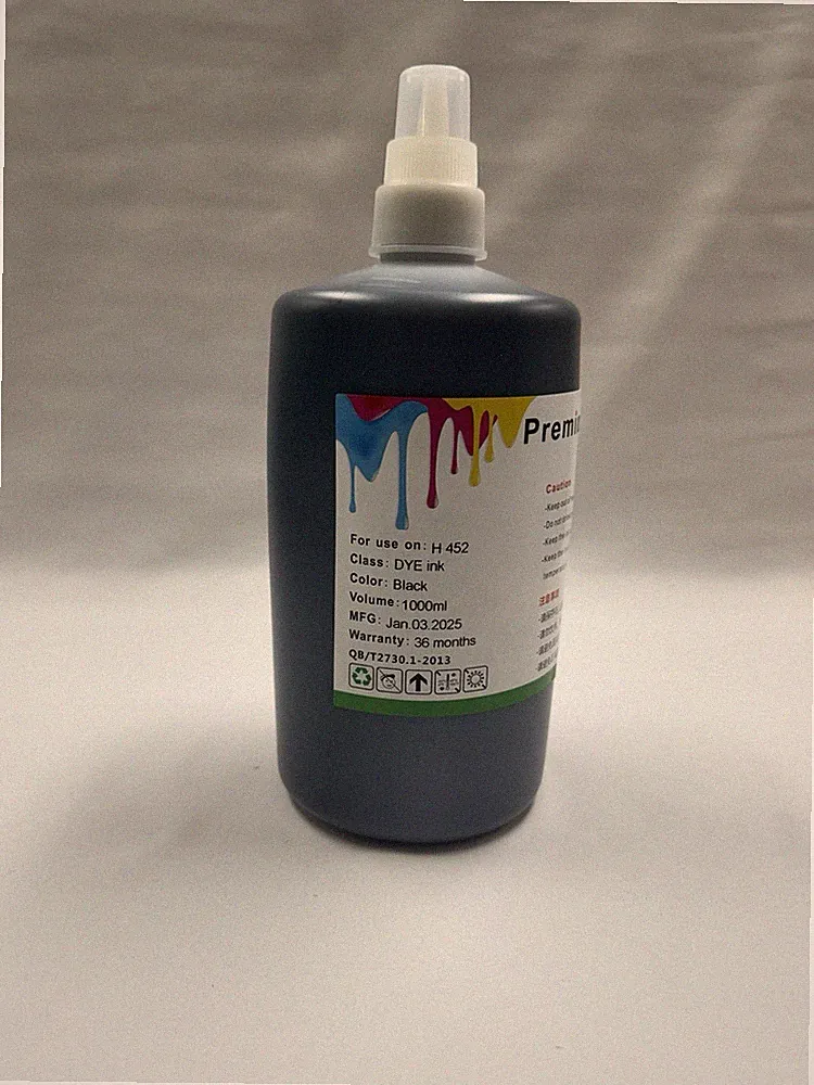 1000ml Premium Black Dye Refill Ink for HP PageWide Pro 452dw 452dn (H 452)