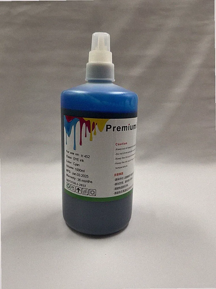 1000ml Premium Cyan Dye Refill Ink for HP PageWide Pro 452dw 452dn (H 452)
