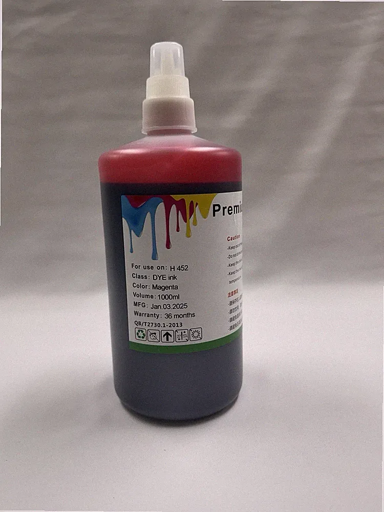1000ml Premium Magenta Dye Refill Ink for HP PageWide Pro 452dw 452dn (H 452)