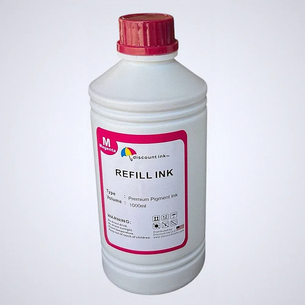 1000ml Refill Magenta Pigment ink for HP Canon Epson Brother Printer and CISS