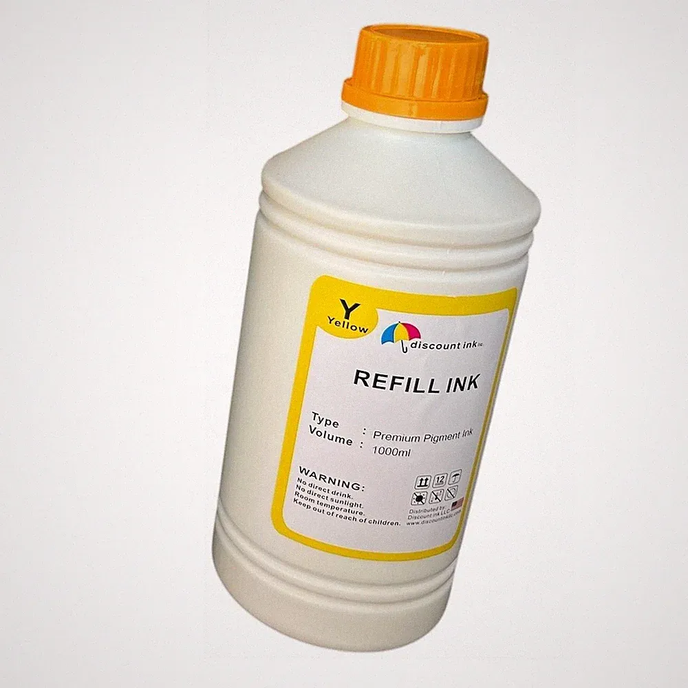 1000ml Yellow Pigment Ink for lc406 Ink Packs WorkForce Pro WF-C5710 WF-C5790
