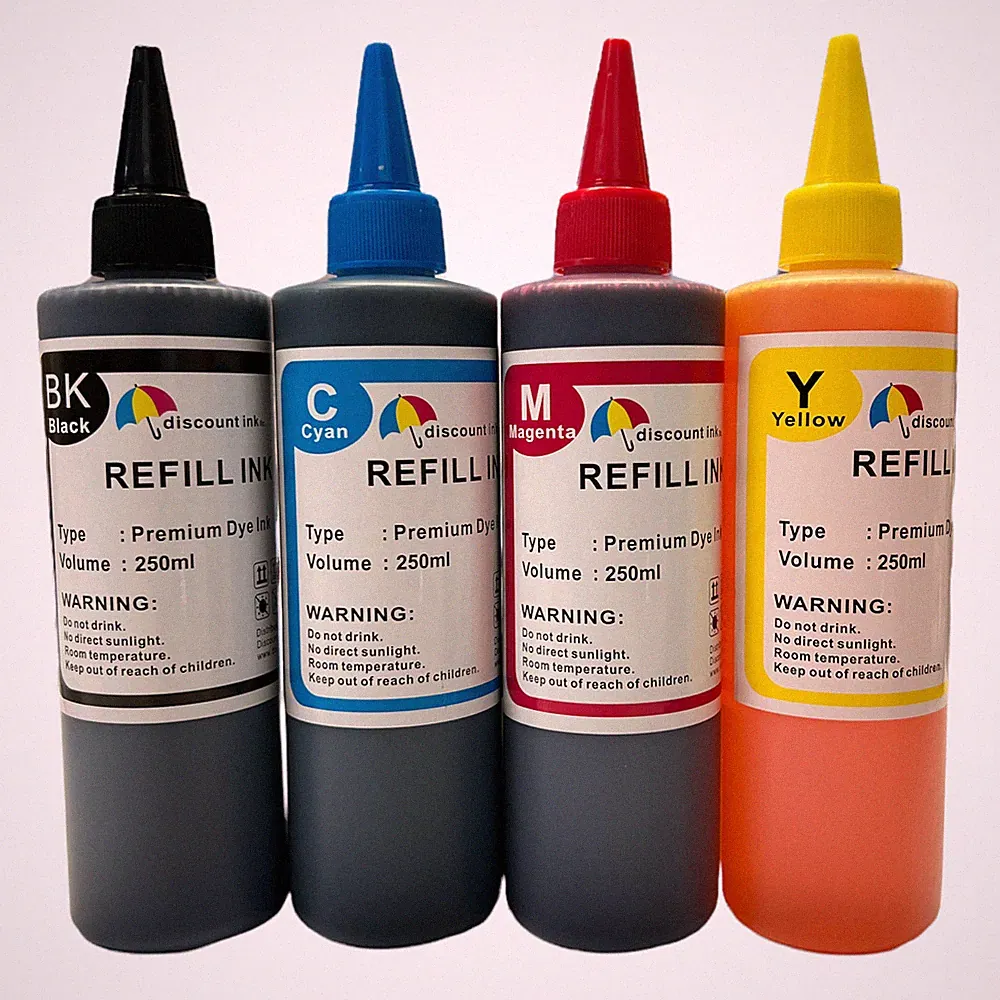 4 Bulk refill ink kit for EPSON inkjet printer 4 colors 1000ml CISS Refillable