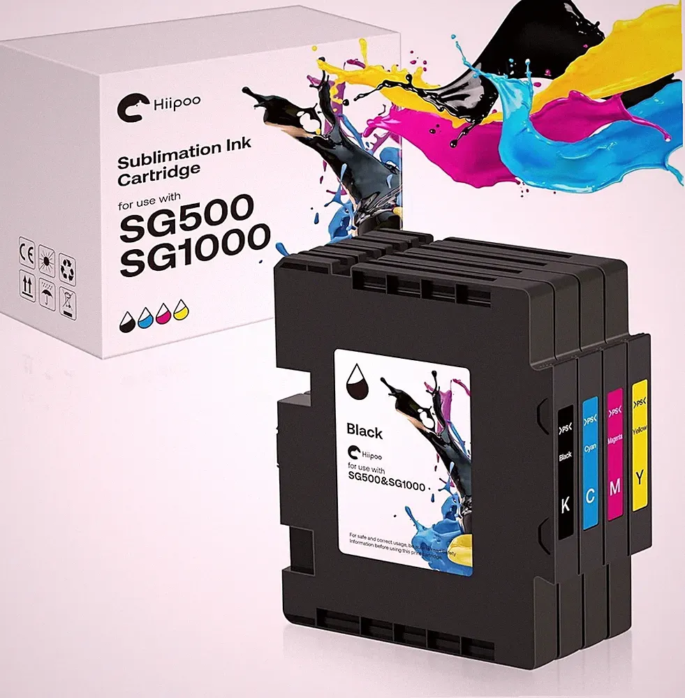 4Pack Sublimation Ink Cartridge Compatible for Sawgrass Virtuoso SG500 SG1000