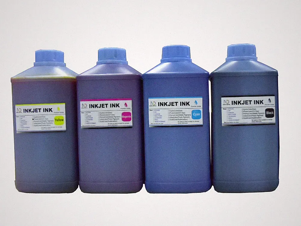 4X1000ml ND® Refill ink for Refillable Cartridges CIS CISS Bk Y M C