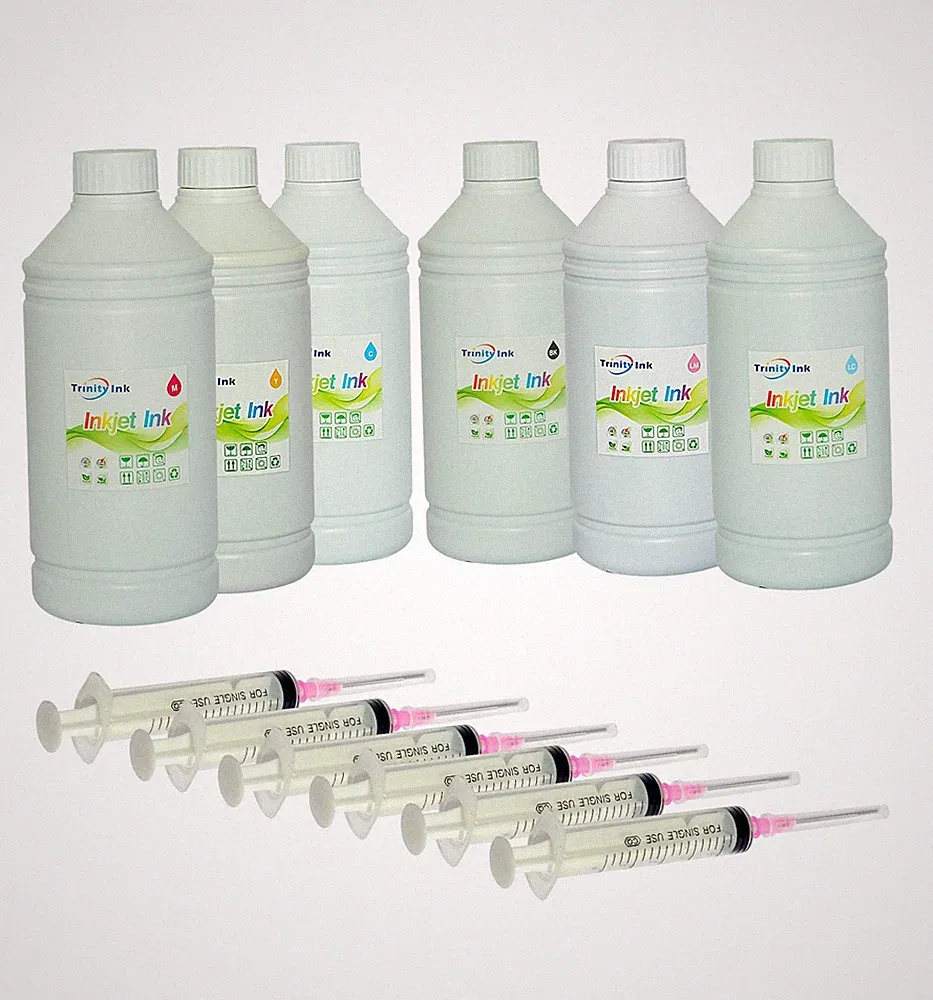 6x1000ml black refill ink for HP Canon Epson Lexmark Dell Brother inkjet printer
