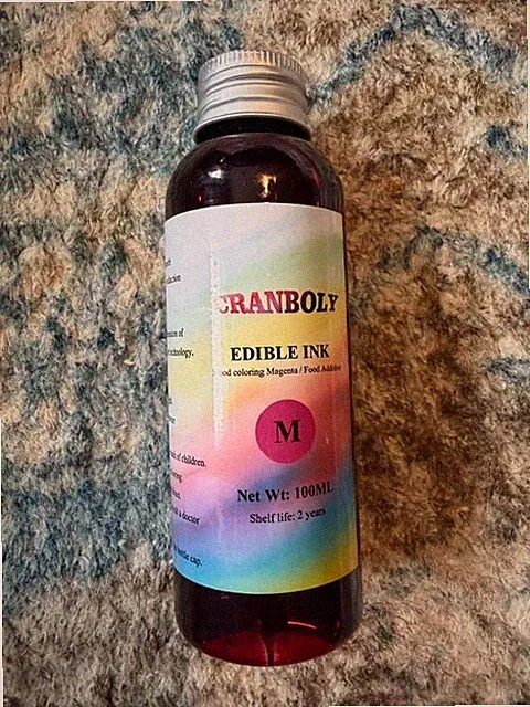 Magenta Edible Ink Refill for Canon Epson Printers 1000ml Ink Bottle