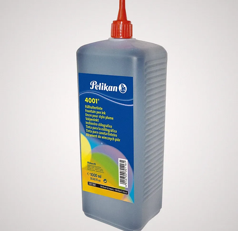 Pelikan Ink 4001 Plastic Ink Bottle Brillant Black 1000 ml 301168