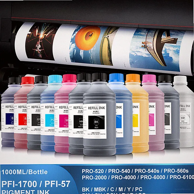 PFI-1700 1000ML Pigment Ink For Canon PFI-57 520 540 540s 560s 2000 4000 6000
